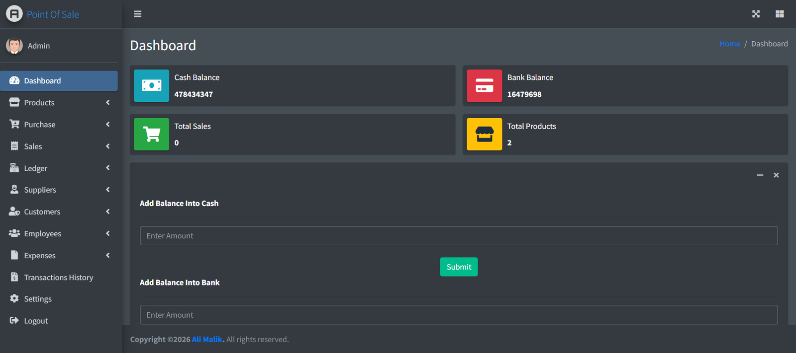 Point of Sale and Inventory System