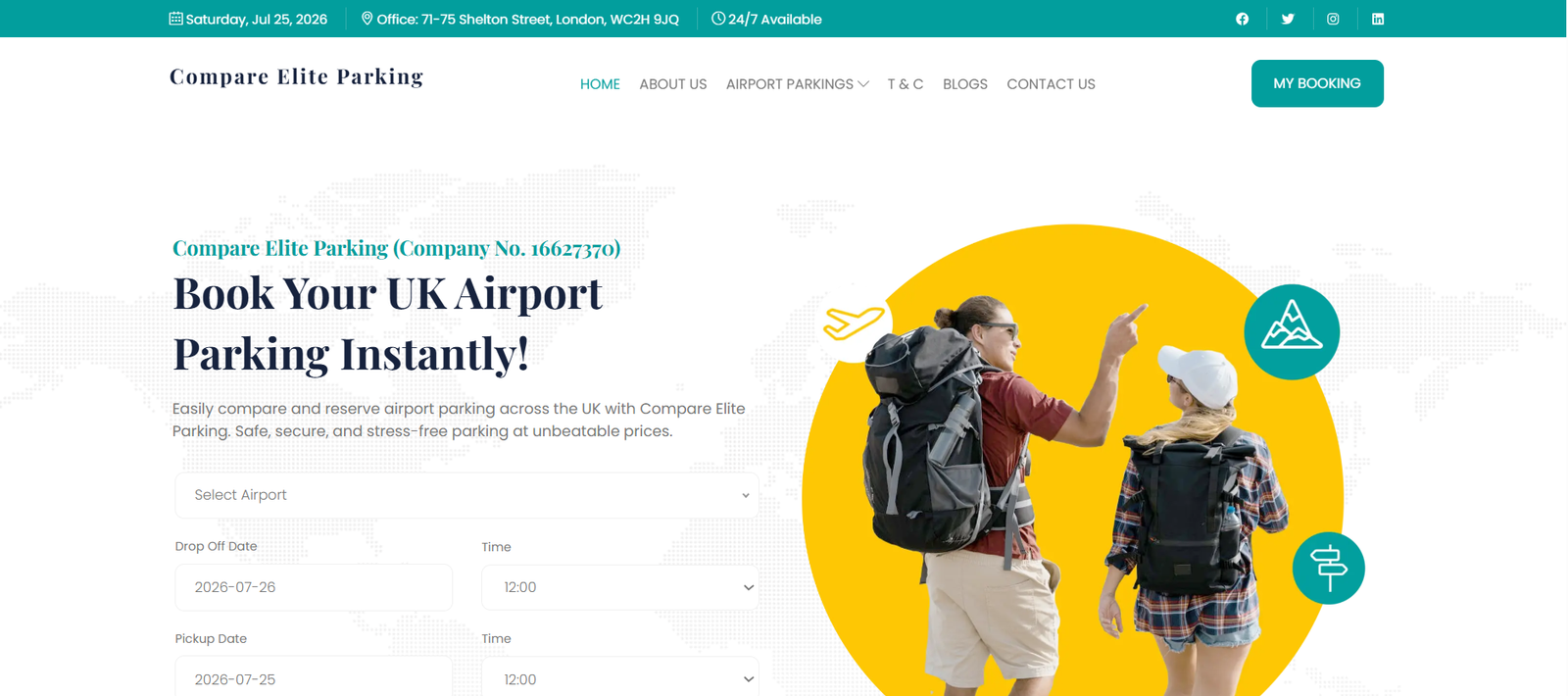 Compare Elite Parking UK Website