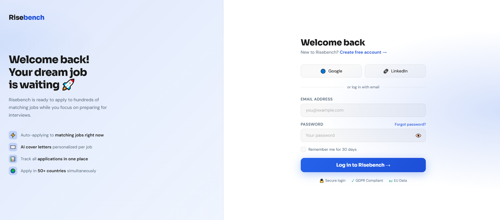 Risebench AI Job Automation Platform