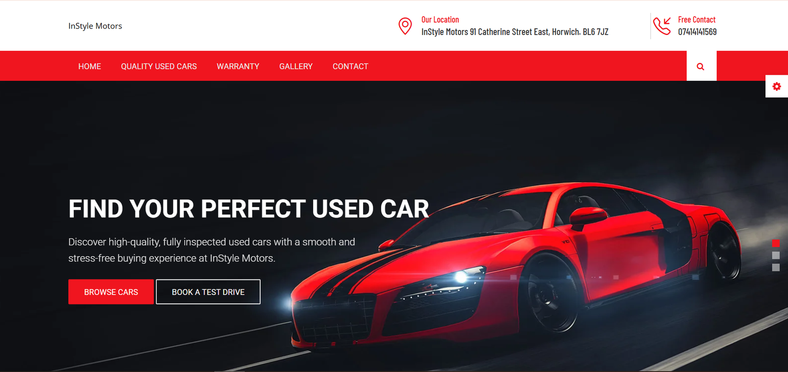 InStyle Motors UK Dealership Web Platform