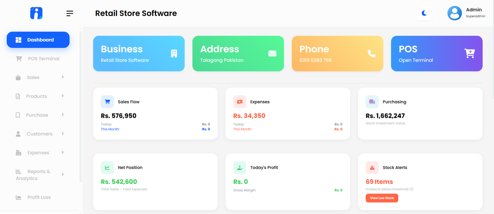 Retail Store POS Software Platform
